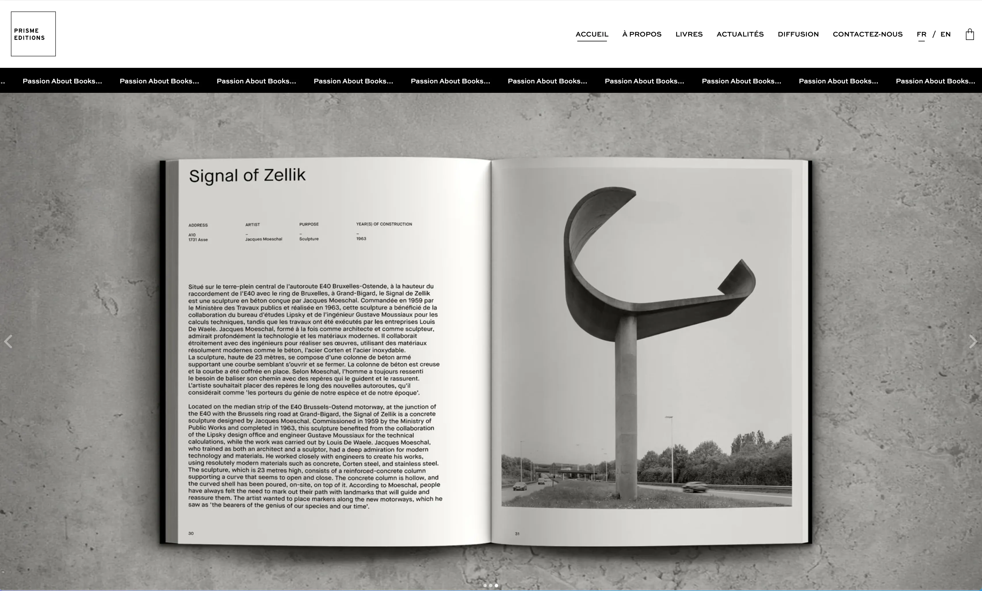 Prisme Edition website screenshot